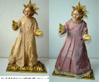 Christusfigur mit neu angefertigten Kleid